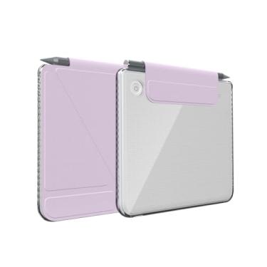Imagem de TUDIA M-FLIP Capa magnética transparente destacável para Kobo Libra Color (2024) - [despertar/hibernar automaticamente] Capa magnética traseira fina transparente à prova de choque com suporte para