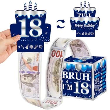 Imagem de Turypaty Caixa de presente de aniversário de 18 anos para meninos e meninas - Caixa de presente para festa de aniversário de 18 anos com cartão removível - Uma maneira divertida e amorosa de oferecer