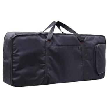 Imagem de oshhni Estojo para teclado de 61 teclas, estojo portátil para teclado eletrônico, bolsa para transporte de piano elétrico para músicos de bandas.
