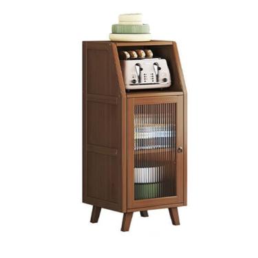 Imagem de Armário de armazenamento decorativo simples com portas de vidro, cozinha doméstica, aparador moderno de meados do século, entrada independente para sala de estar, corredor, móveis de jantar (35 x 33 x