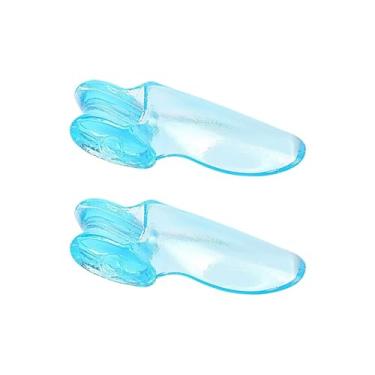 Imagem de Separador de dedos de silicone, protetor de cuidados com os dedos, joanete ortopédico, corretor de hálux valgo e espaçador de pedicure