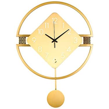 Imagem de Relógios de parede em forma de ferro forjado casa sala de estar relógio mudo mural de parede artesanato hotel lobby adesivo de parede decoração