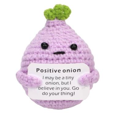 Imagem de Boneca de cebola de malha roxa, 1 unidade, 8 x 6 x 6 cm/3,15 x 2,36 x 2,36 polegadas, design de malha criativo, material de algodão premium, decoração de casa, estilo peculiar, planta artificial