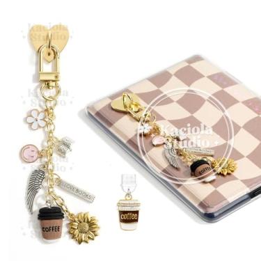 Imagem de Kaciola Correntes de berloque para Kindle, pulseiras fofas para telefone E-reader acessórios presente para leitores amantes de livros mulheres e homens, pingentes compatíveis com Kindle/E-Reader