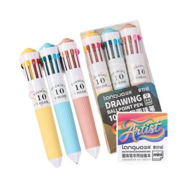 Imagem de Conjunto De Canetas Esferográficas Multicoloridas 28/30 Cores 0.8mm Po