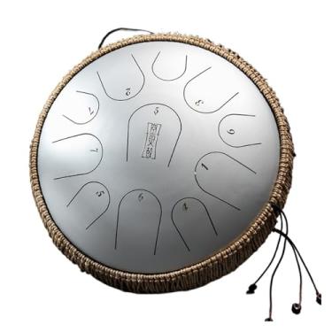 Imagem de Instrumento musical de pandeiro de percussão de língua de aço E Thereal 11 notas 32 cm C Tuning Handpan (Tipo q)