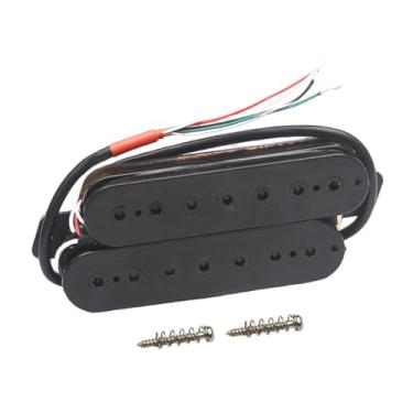 Imagem de Dynwave Captador Humbucker de 7 Cordas com Trastes em Leque, Baixo Ruído e Bobina Dupla para Guitarra Elétrica - Fácil Instalação - Peças para Instrumentos, Preto 52mm