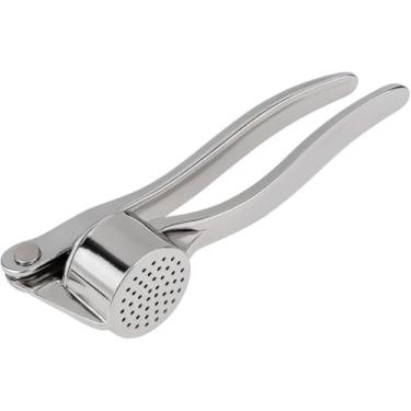 Imagem de Espremedor Triturador Amassador Profissional de Alho em Aço Inoxidável