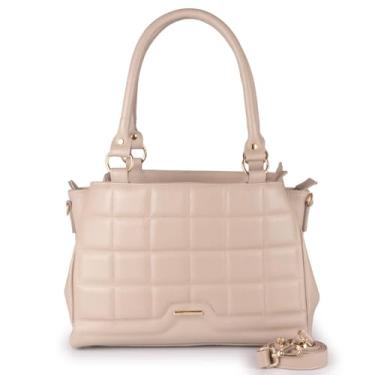 Imagem de Bolsa Feminina Média Ombro Matelasse Couro (OFF WHITE)