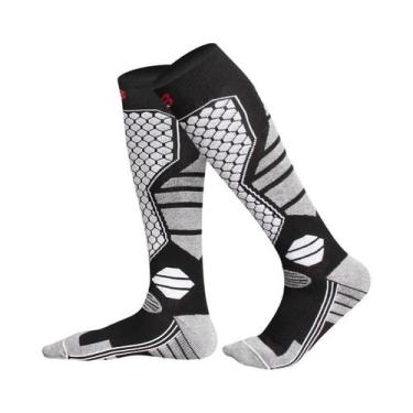 Imagem de Meias Esportivas Grossas De Inverno Para Aquecimento Ao Ar Livre, Abso