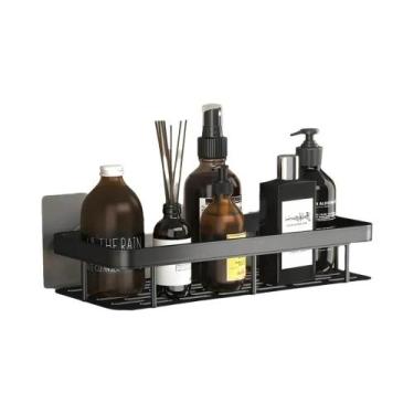 Imagem de Prateleira Retangular De Parede Para Banheiro, Sem Furos, Suporte Para