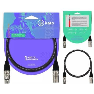 Imagem de Cabo De Microfone Balanceado Kato - Xlr / Xlr - 5M - 2Pçs