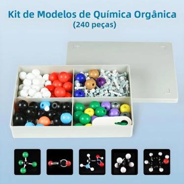 Imagem de Kit De Modelos De Química Orgânica Com 240 Peças, Modelos Moleculares 