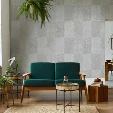 Imagem de Papel de Parede Ivy Geométrico Cinza 6807-10