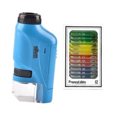 Imagem de Microscópio Portátil Infantil 60-120X Alimentado Por Bateria Kit Educa