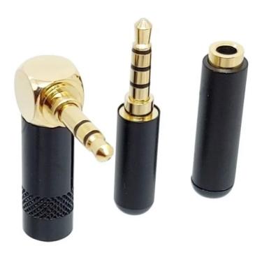 Imagem de Kit 3 Plugs Conector Para Soldagem De Cabos P2 P3