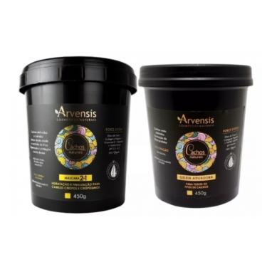 Imagem de Kit Arvensis Máscara 2x1 450g +1 Geleia Alta Fixação 450g