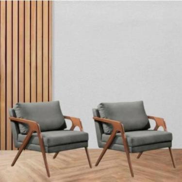 Imagem de Conjunto de poltronas siena design retrô  o toque de estilo que seu am