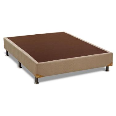 Imagem de Cama Box Base Casal Americana Suede Clean (138x188x23) - Ortobom