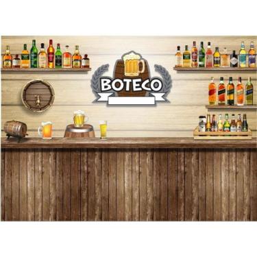 Imagem de Painel de Tecido Sublimado Boteco 03 - Fabrika de Festa, 400x200cm