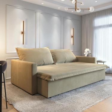 Imagem de Sofá-cama Coimbra  4 lugares Suede 200cm