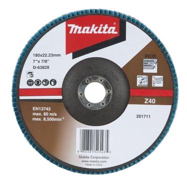 Imagem de Flap Disco 180 Mm Grão Z40 Makita D-63828