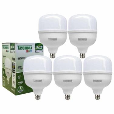 Imagem de Kit 5 Lampada Led Bulbo 80w E27 Luz Neutra 4000k High Led - Taschibra
