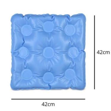 Imagem de Almofada quadrada sem orificio gel azul tam unico pf-10 - Natural Home