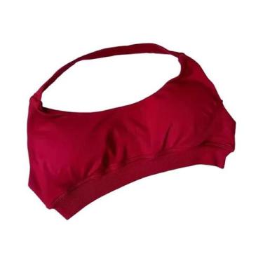 Imagem de Sutiã Esportivo Feminino De Alto Suporte Sem Costura Halter Push-up Co