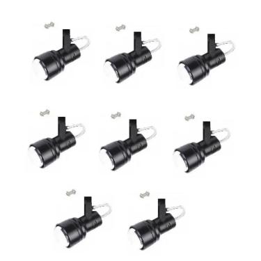 Imagem de Kit 8 Spot Trilho Perfilado Eletro calha Par20 Bulbo OL4