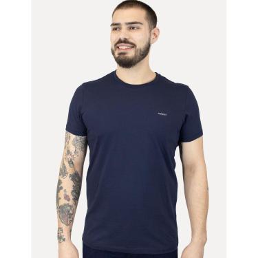 Imagem de Camiseta Colcci Masculina Back To Basics Light Logo Azul Marinho-Masculino