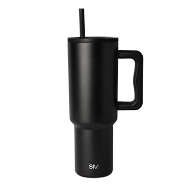 Imagem de Copo térmico com tampa e canudo Simple Modern Trek, 1,18 L, Midnight Black