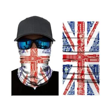 Imagem de Balaclava Masculina Sem Costura Com Bandeira Nacional, Lenço Mágico, F