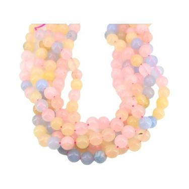 Imagem de Contas De Pedra Natural De Quartzo Transparente Redondas Soltas, Fio D