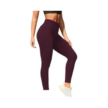 Imagem de Leggings Femininas De Cintura Alta Com Controle De Abdômen, Super Maci