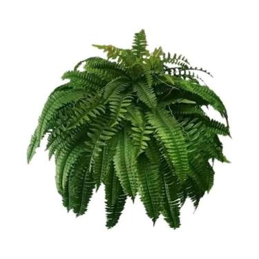 Imagem de Planta Artificial Grande E Realista De Samambaia De Boston Com 21 Folh