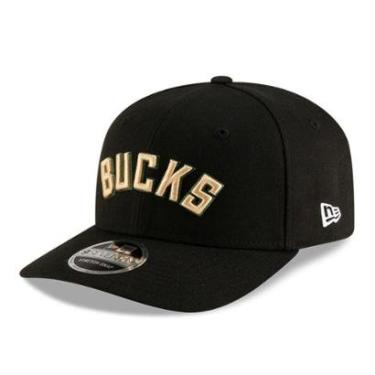 Imagem de BONE NEW ERA 9SEVENTY STRTCH SNAP MILWAUKEE BUCKS NBA PRETO-Masculino