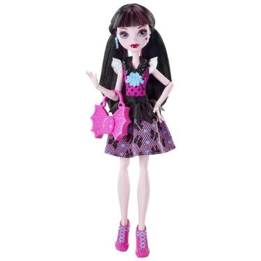 Imagem de Monster High Boneca Draculaura para Crianças a partir de 6 Anos, MATTEL DNW98, Rosa chiclete