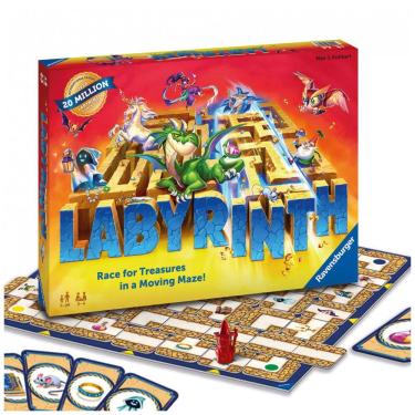Imagem de Jogo de Tabuleiro Labirinto Ravensburger - Desafio Estratégico em um Labirinto para Noites em Família - Encontre Tesouros