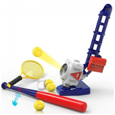 Imagem de Lançador de Bolas Automático para Beisebol e Tênis, iPlay, Azul