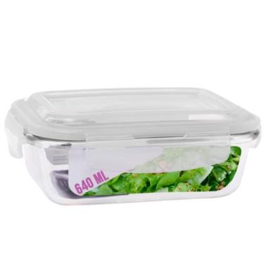 Imagem de Pote Mantimentos Condimentos Marmita 640ml Vidro Multiuso - DONA LAURA