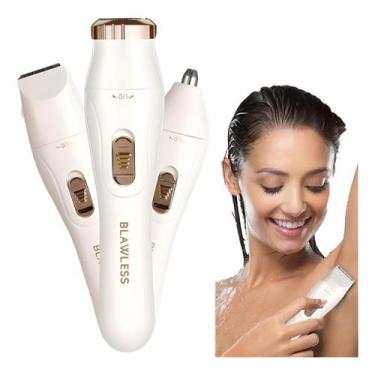 Imagem de Depilador Pelos Facial Rosto Buço Aparador Pelo Indolor 3 em 1 - J.K B