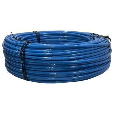 Imagem de 50 Metros Mangueira Tubo Pneumatico Poliuretano 8.0mm Azul Robótica Si
