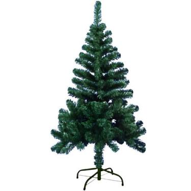 Imagem de Árvore De Natal Verde Tradicional Com 220 Galhos Decoração Base Metal 