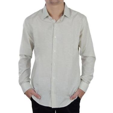 Imagem de Camisa Social ML Ogochi Slim Masculina-Masculino