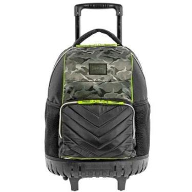 Imagem de Mochila Sestini Com Rodinhas Escolar Verde Camuflado-Unissex