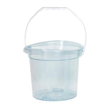 Imagem de Balde Plástico Graduado Com Alças 11 Litros - Plasvale Azul