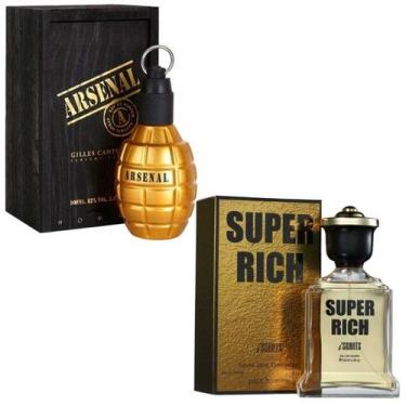 Imagem de Kit Masculino Arsenal Gold EDP 100ml Perfume I Scents Super Rich EDT 1