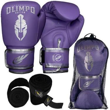 Imagem de Kit Luva Boxe Muay Thai Bandagem 5 Metros Olimpo Legendary - Olimpo Es