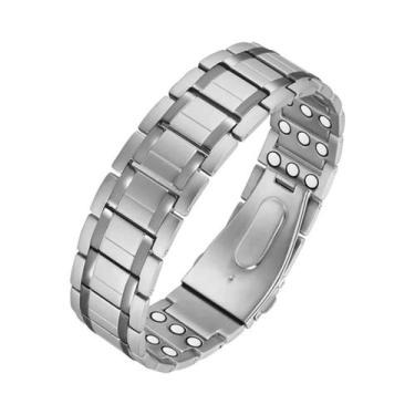 Imagem de Pulseira Magnética De Cobre Neodímio 3500 Gauss 3X Força Para Homens, 